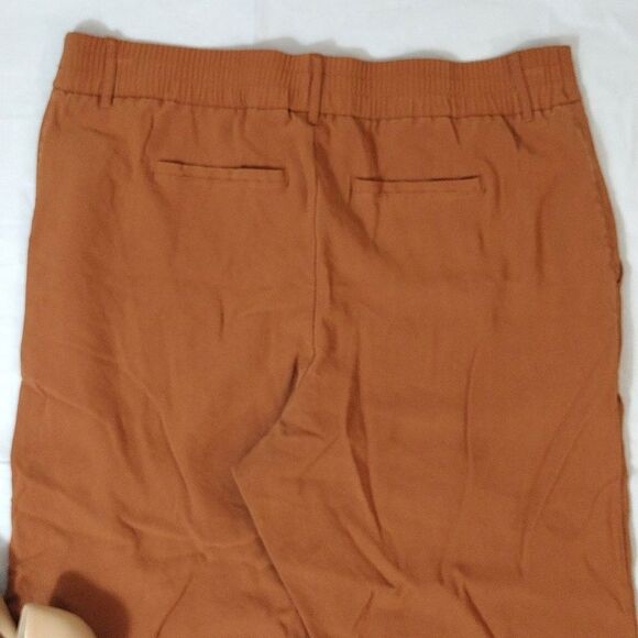 A New Day Nutmeg Brown High Waist Cuffed Rayon Pants Plussize 18 - Picture 14 of 16
